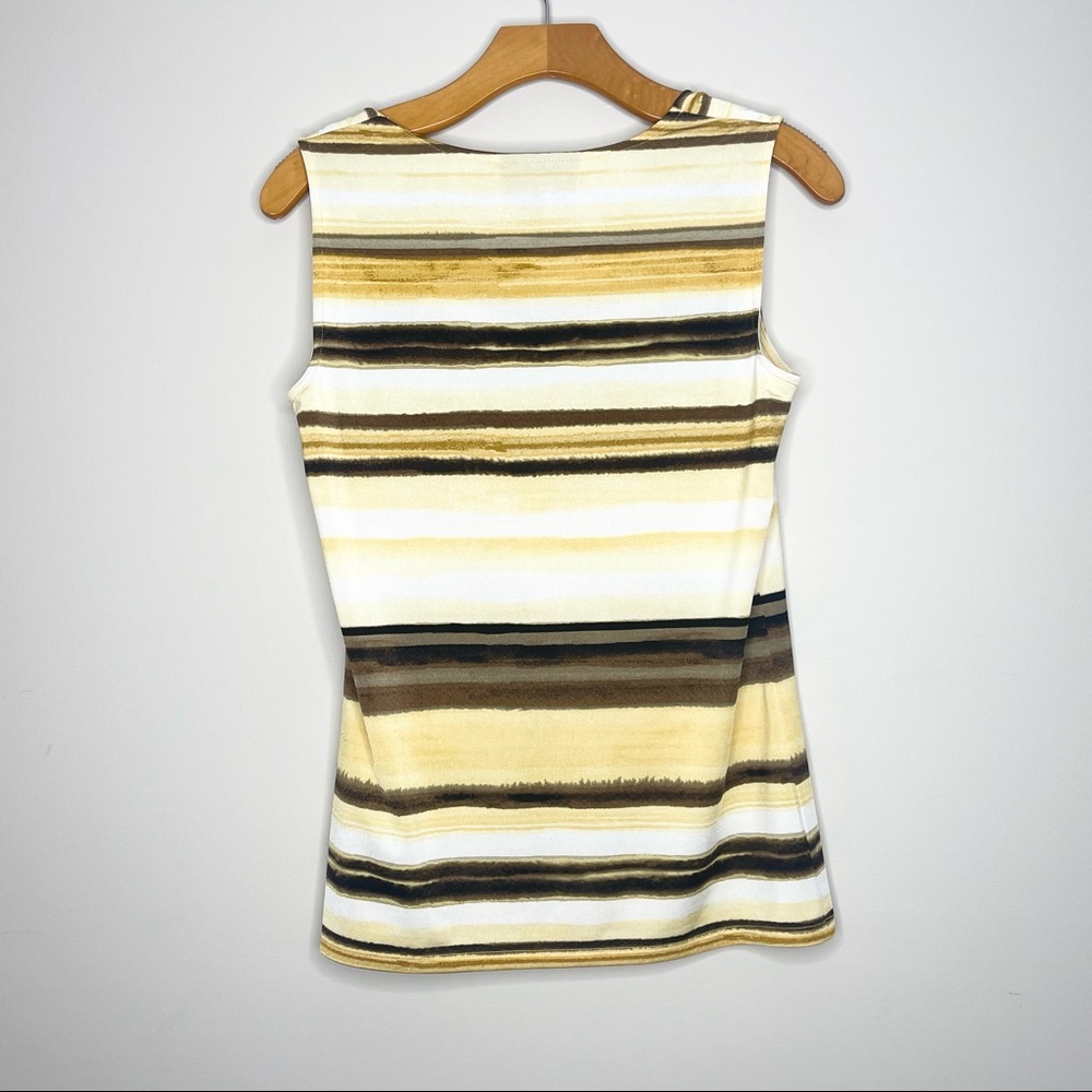 Dana Buchman Striped Tank Top Blouse - Picture 5 of 5